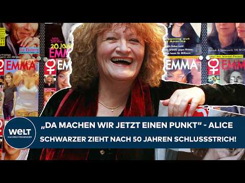 ALICE SCHWARZER: "We're drawing a line here" - After 50 years, she's calling it quits!
