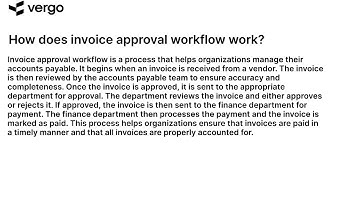 Invoice Approval Workflow Explained