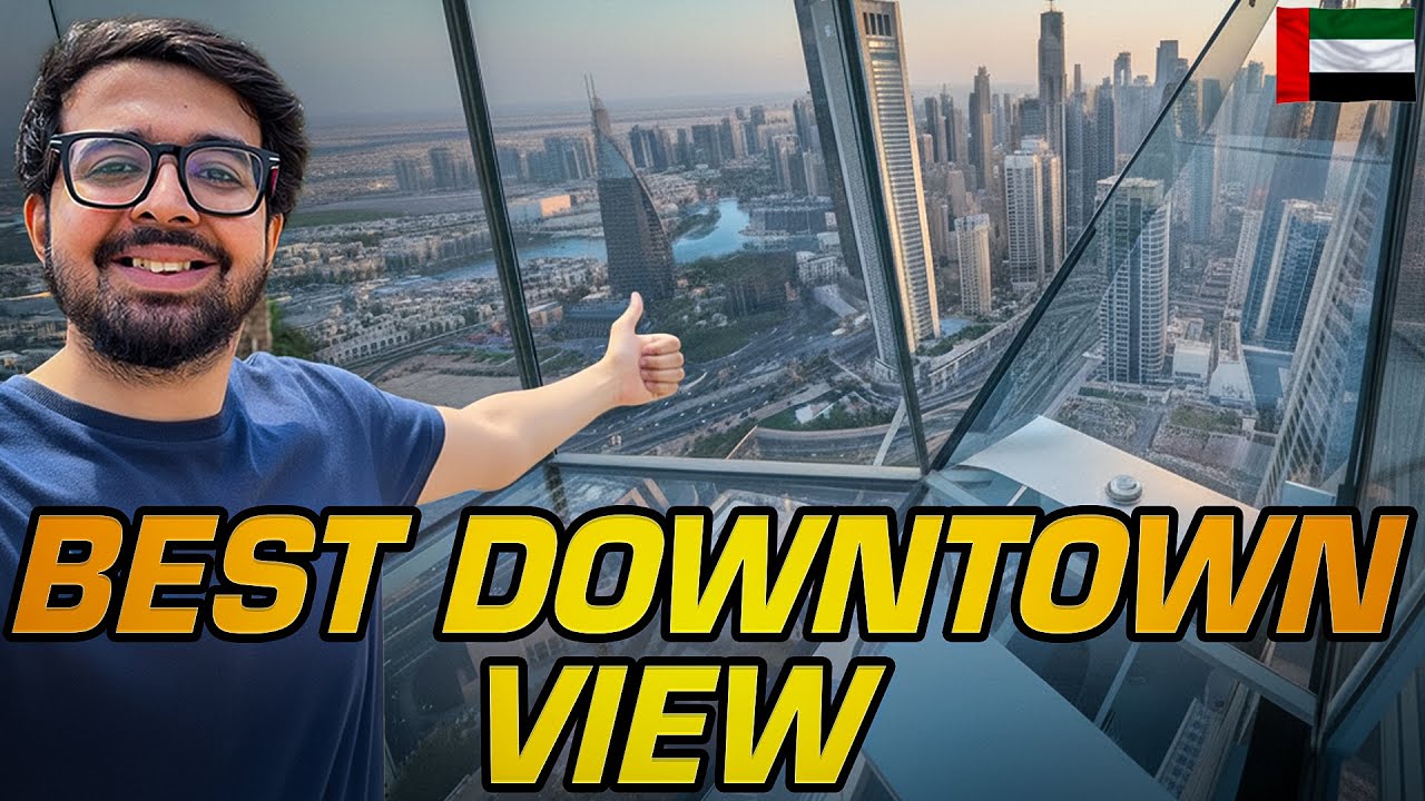 Dubai Metro to Sky Views Observatory | Edge Walk, Glass Slide | Dubai Creek Harbour Abra Ride |