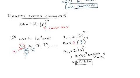 Notes 8.3a - Geometric Sequences Video