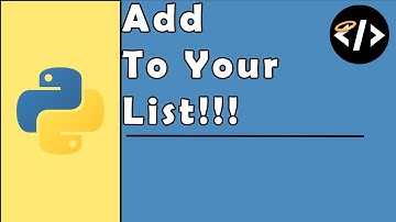 Append - Python List Methods