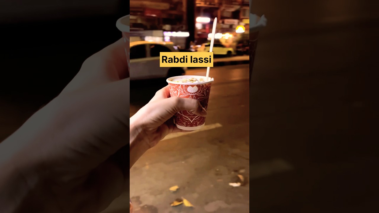 I tried Rabri Lassi for the first time! 