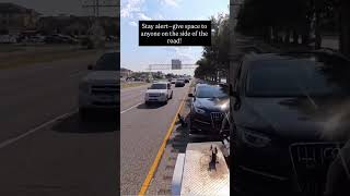 Always be aware of those on the side of the road...🚧