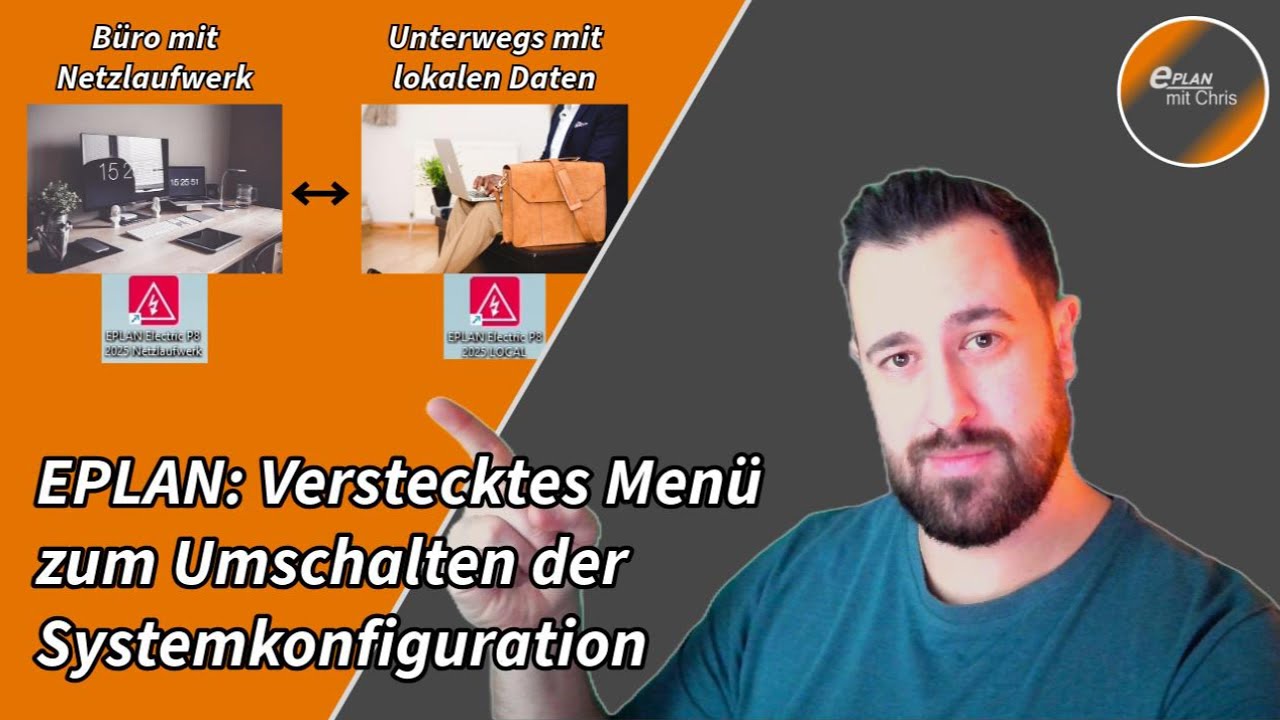 Eplan Systemkonfiguration umschalten zwischen Netzlaufwerk und lokalen Daten