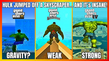 HULK JUMPING FROM THE HIGHEST POINT IN EVERY GTA GAME!