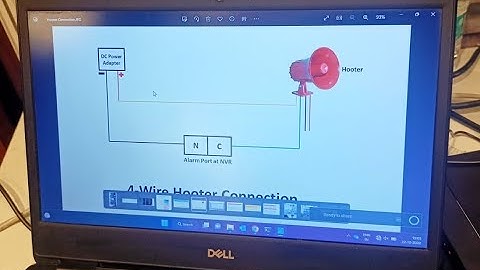 Hooter connection in NVR, DVR // Siren Connection// Alarm Connection in NVR, IP Camera and DVR.