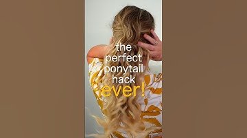The BEST Hack for the Perfect Ponytail! (No Elastic Bands)