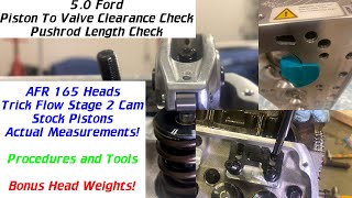 Foxbody Mustang Piston to Valve Clearance and Pushrod Length Checks