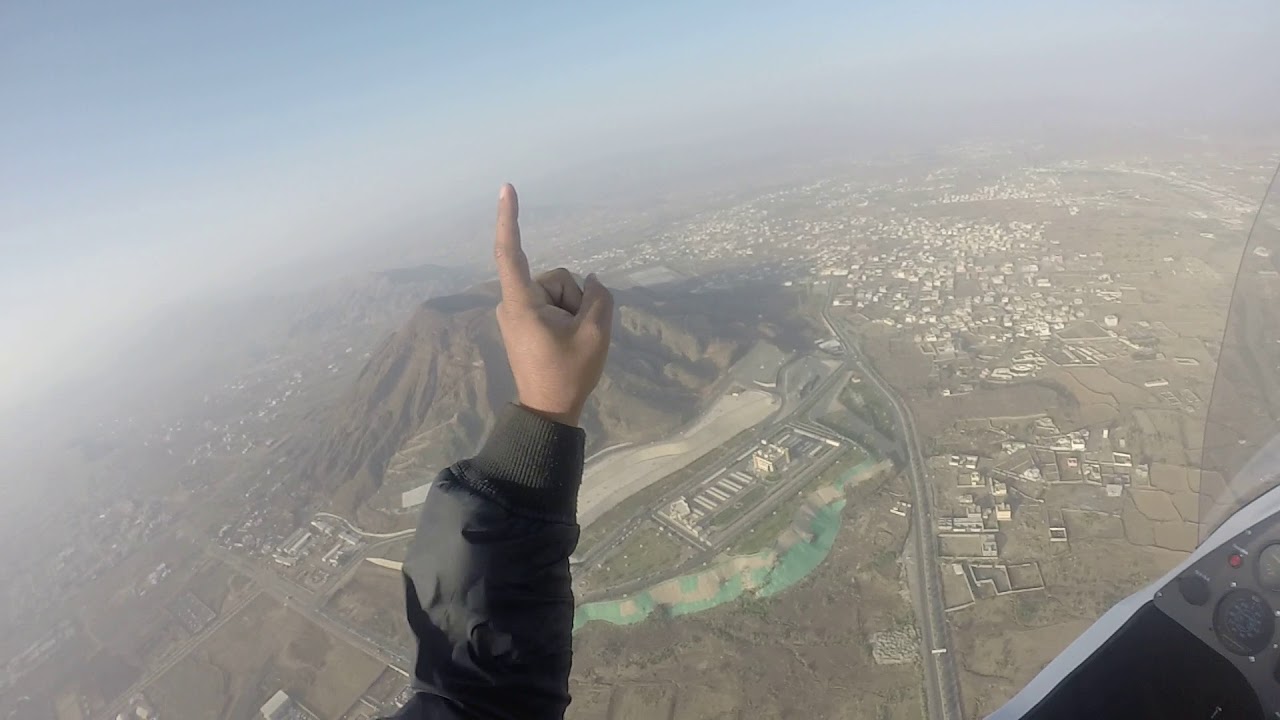 رحلة طيران من محايل الى الحريضة مروراً بعمق البرك القحمة ثم الحريضة 1