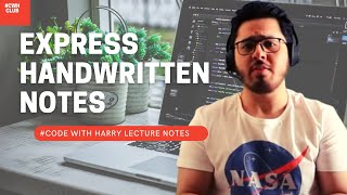 Express JS handwritten Notes | Download | CodewithHarry