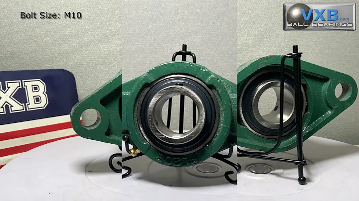 30mm Bearing UCFL206 + 2 Bolts Flanged Cast Housing Mounted Bearings