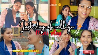 Last day of College✨||End of era🥺|| #minivlog #vlogsofdaisy