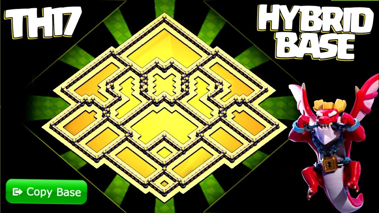 TH17 Trophy & Farming Base Design 2026 - Hybrid Defense for Loot and Trophies! Clash of Clans #1377