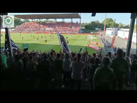 Laval vs ASSE - Ambiance tribune - Section 93 - Les Verts d'Anjou des associés supporters stéphanois