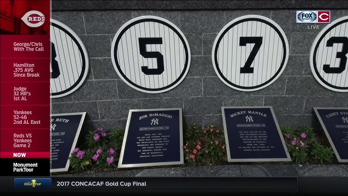 The unveiling of Tino Martinez's plaque for Monument Park at Yankee Stadium  