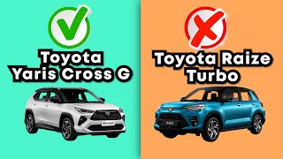 YARIS CROSS vs RAIZE initial specs Philippines