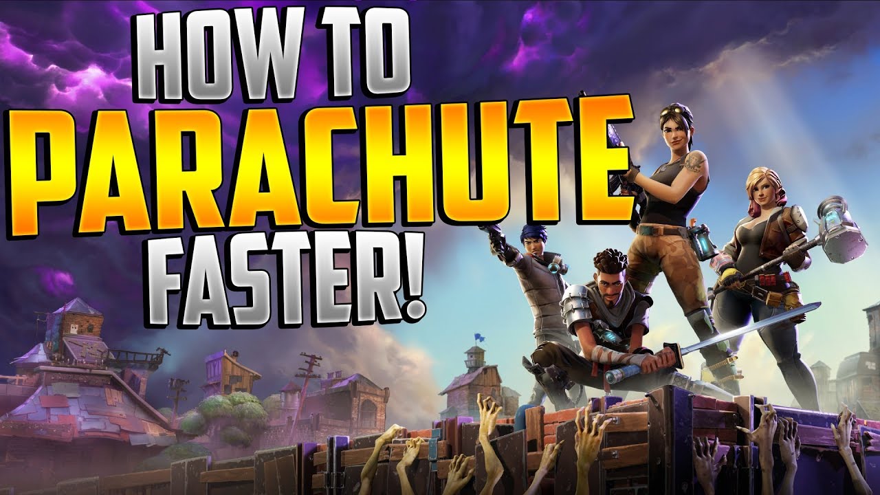 How To Drop Fast With A Chute In Fortnite Fortnite How To Land Faster Metabomb