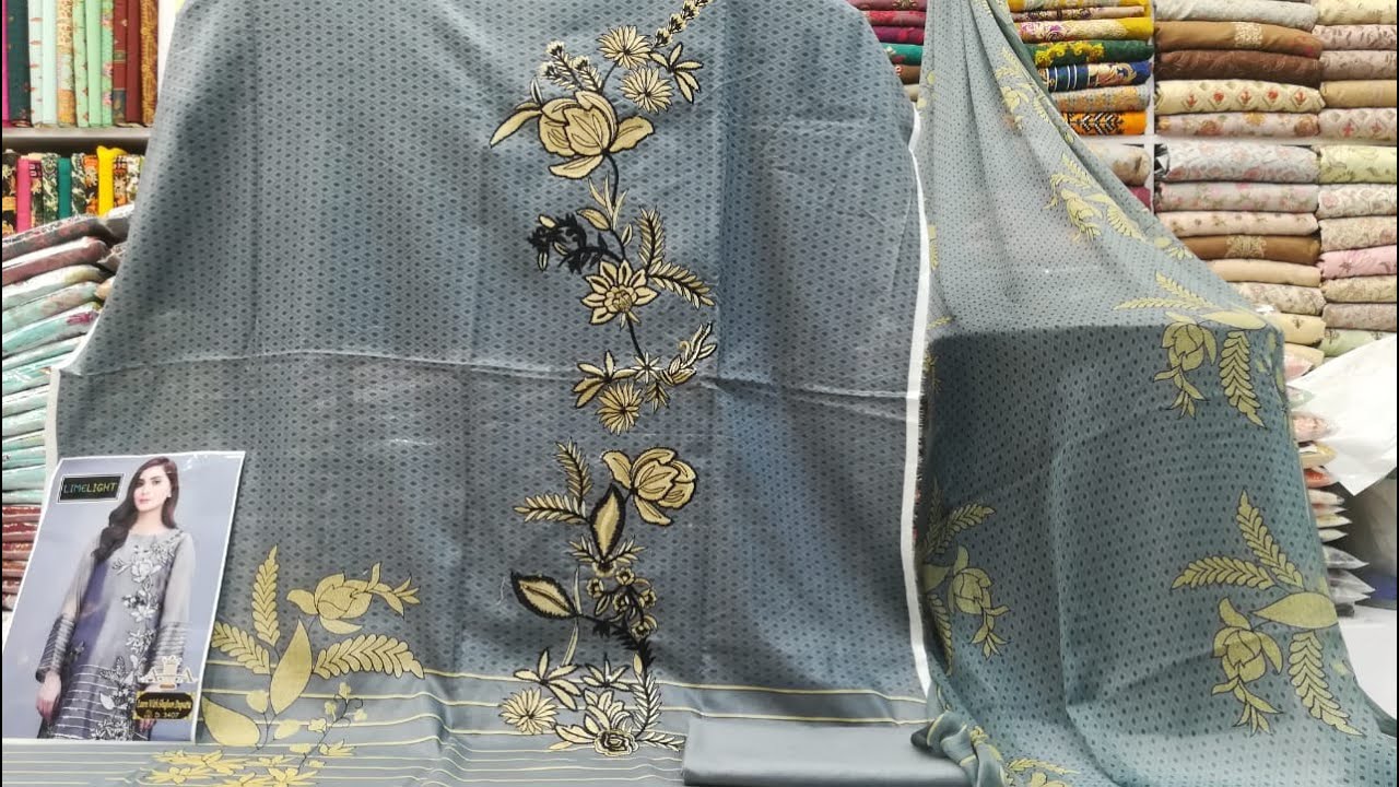 Lawn Collection 3 Piece Suits with Shaffon Dupatta | Summer Collection | Eid Collection