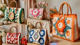 Stylish bags knitted with wool | #crochet art 2024 | spring fashion