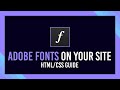 How to use Adobe Fonts on your website | Typekit Guide 2021