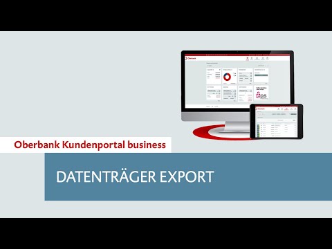 Oberbank Kundenportal business - Datenträger Export