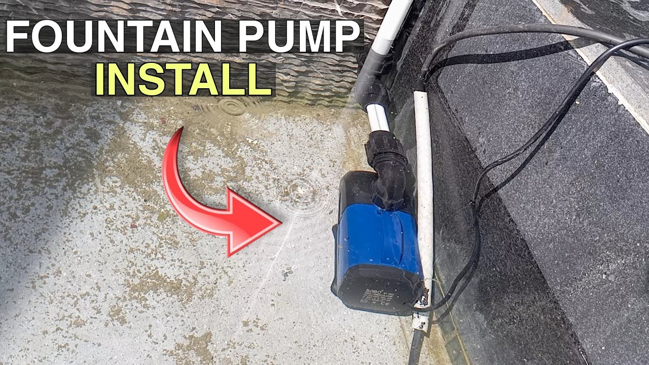 How to Install a Fountain Pump | Step by Step - YouTube