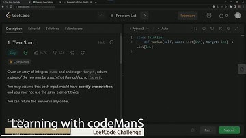 Learn Python | LeetCode Challenge - 1. Two-Sum