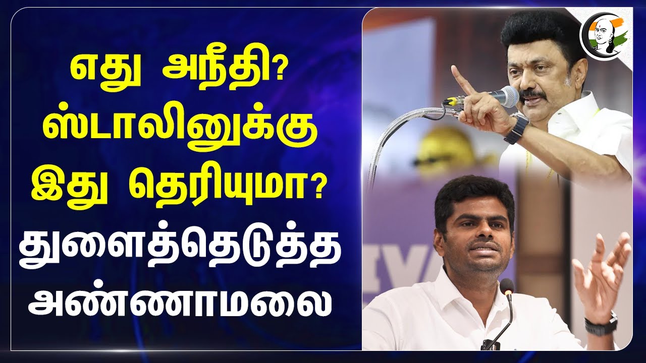 எது அநீதி? Stalin-க்கு இது தெரியுமா? துளைத்தெடுத்த Annamalai | Finance Commission | Tax