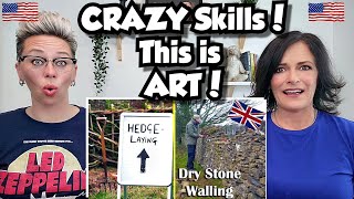 American Couple Reacts: UK's Art of Hedgelaying & Dry Stone Walls! FIRST TIME REACTION! FASCINATING!