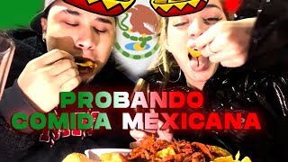 COMIENDO POR PRIMERA VEZ COMIDA 🇲🇽MEXICANA🇲🇽 | NUESTRO PRIMER BLOG | BLOG #1