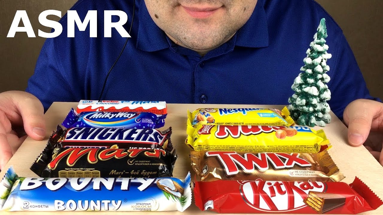 ASMR CHOCOLATE CANDY BAR (Snickers, Twix, Kinder, Kitkat & Other) Eating Sounds *NO TALKING* no talking book pdf