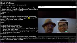 face and speech recognition in python
