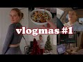 a productive day of cleaning, working + yoga | Vlogmas #1 🎄