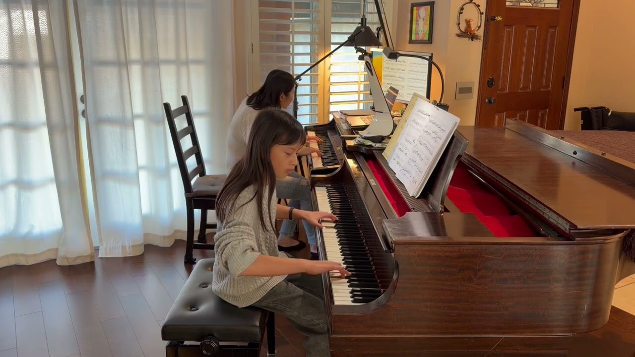 Annabel plays Op.299 No.1 by Czerny