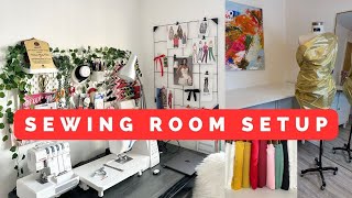 SEWING ROOM TOUR | SEWING ROOM ORGANISZATION IDEAS | 2024 SEWING ROOM SETUP