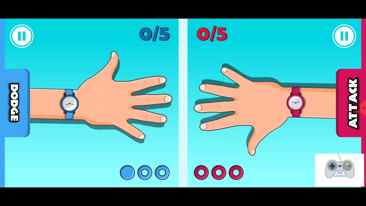 HAND SLAP VIDEOGAME 2 PLAYERS GAMEPLAY - YouTube