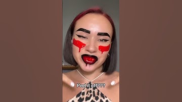 peel off makeup with peel off tint 💕 peel it off?? #makeuptutorial #shorts #youtubeshorts #ytshorts