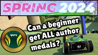 Can a beginner beat the Spring 24 Campaign Author Medals? (Beginner Trackmania Discovery)