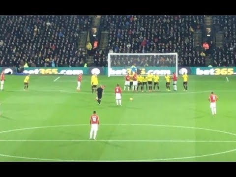 Incredible fan footage of Ashley Young free-kick goal vs Watford