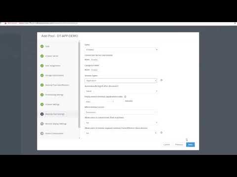 VMware Horizon 7.9: Desktop Application Publishing - Feature Walk-through