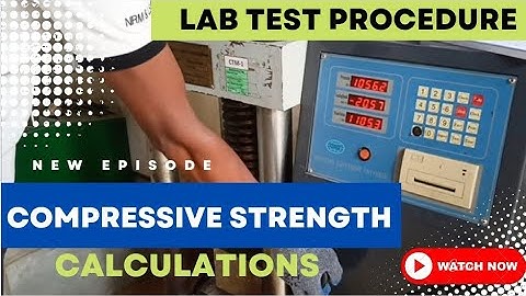 Calculations of Compressive Strength of a casted concrete cube / 28 days / Grade 35A