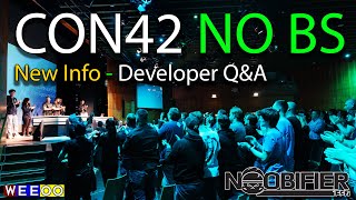 New info - CON42 Developer Q&amp;A No BS