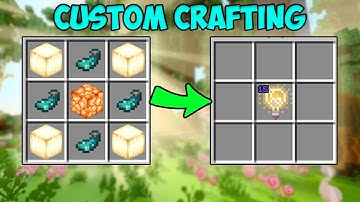 How to Create Custom Crafting Recipes in Minecraft Bedrock | Bedrock Command Block Tutorial
