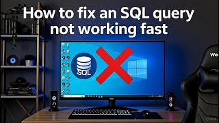 How to fix SQL insert query not working fast