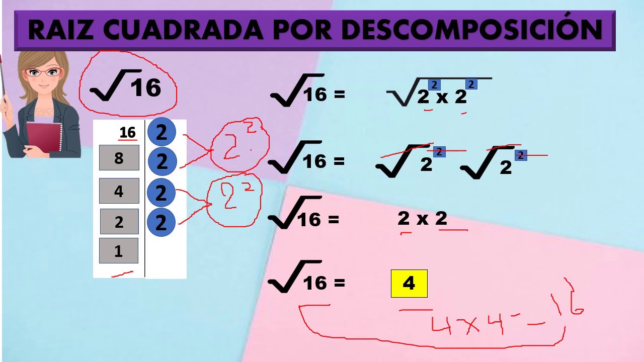 Raíz cuadrada por desCoMpOsición - YouTube