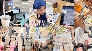 KOREA vlog part 6 ✩‧₊˚ summer course at SNU, Seongsu strolls, grocery shopping | Ghaida Salma