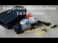 Pompowanie koła kompresor samochodowy 12V | Kompresor samochodowy YATO 73460 | Test kompresora