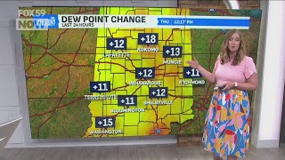 Hit and miss rain chances on Thursday leads to potential storms Friday