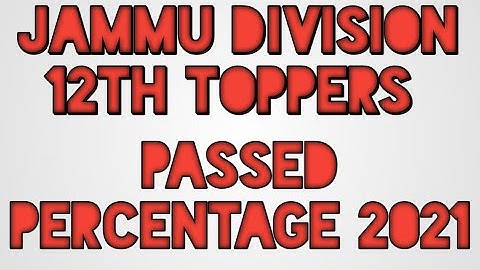 jkbose class 12th result | toppers list | Jammu winter zone