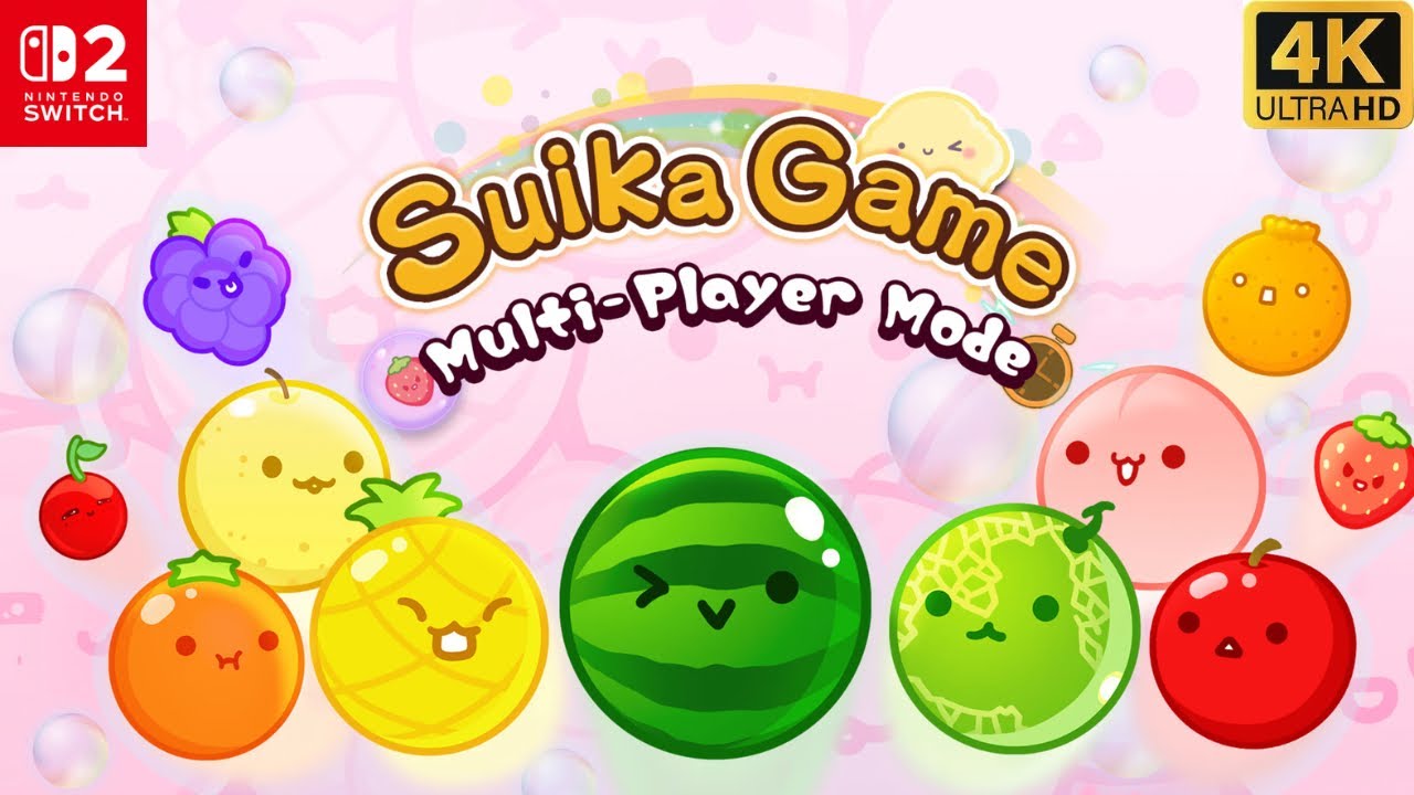 Suika Game Multiplayer on Switch 2 🍉 4K Gameplay & Chaos Fun!